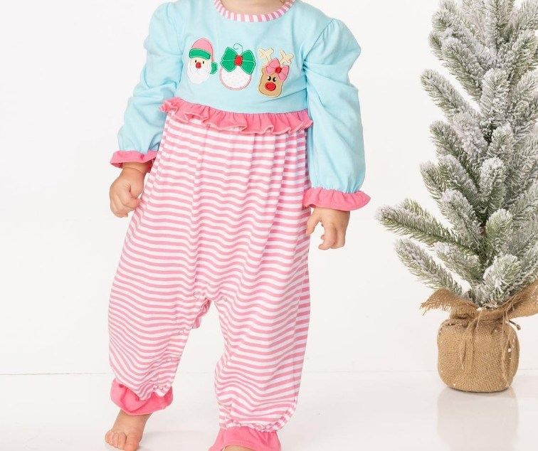 Pinklv Christmas LONG SLEEVE ROMPER main image 1