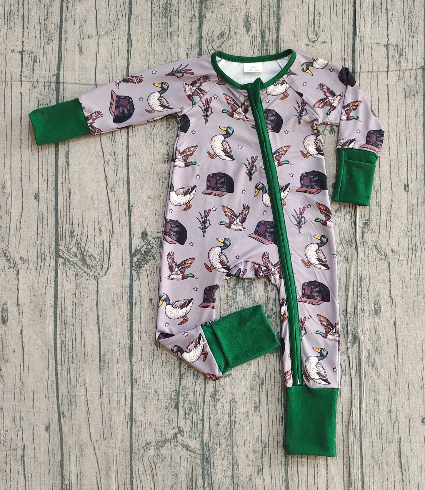 Pre-order LR2886 baby boys duck long sleeves romper