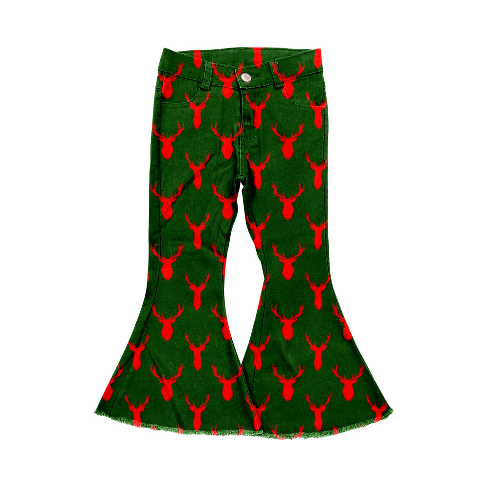 Pre-order P0515 Girls Christmas deer Jeans