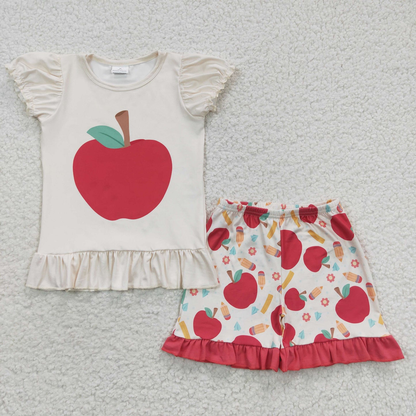 Girls Back To School Apple Outfits