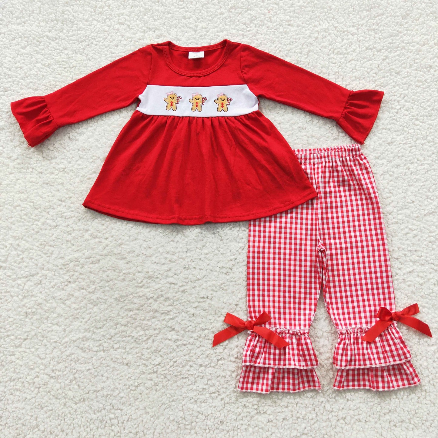 GLP0506 Girls Embroidery Gingerbread Outfits