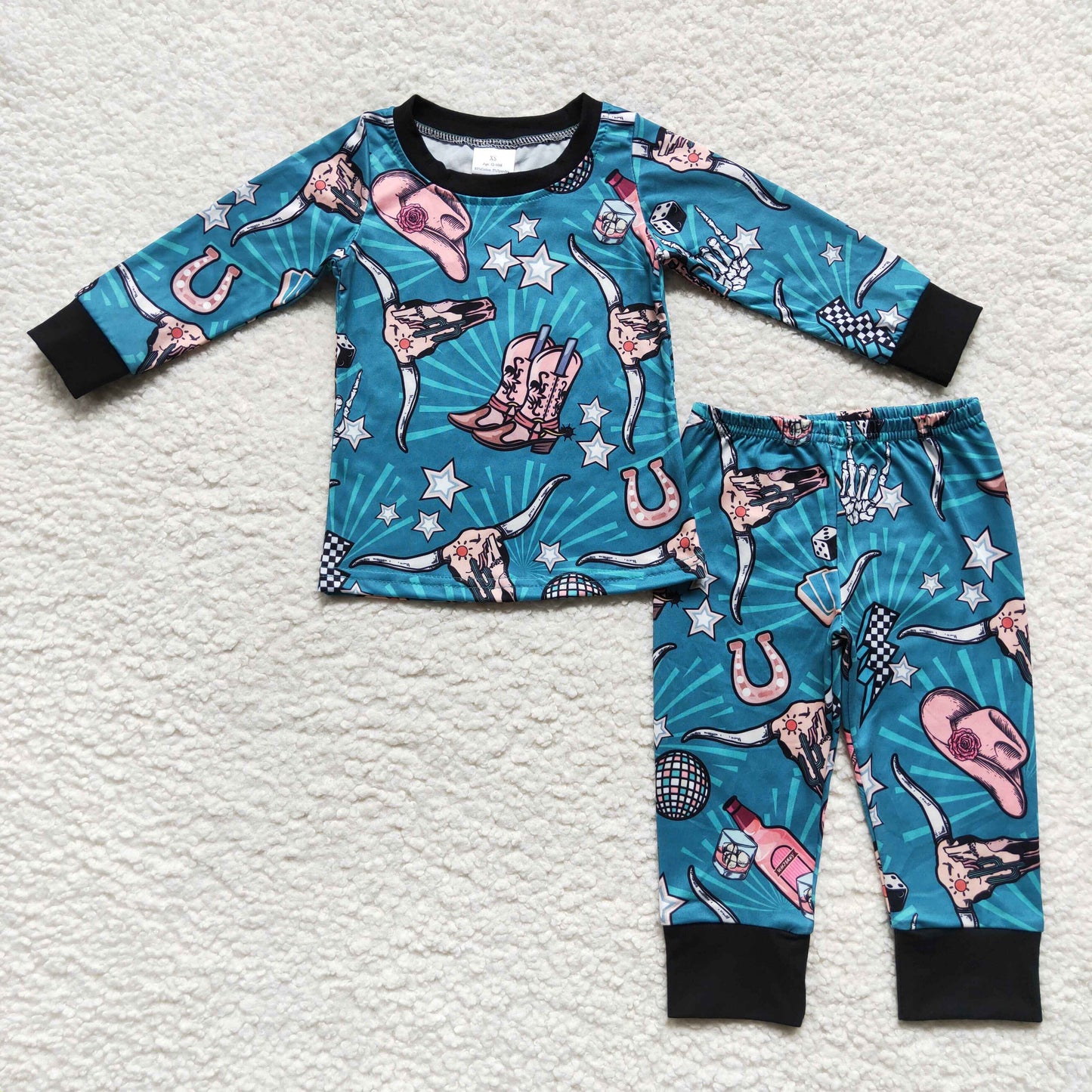 BLP0305 Boys Cow Pajamas