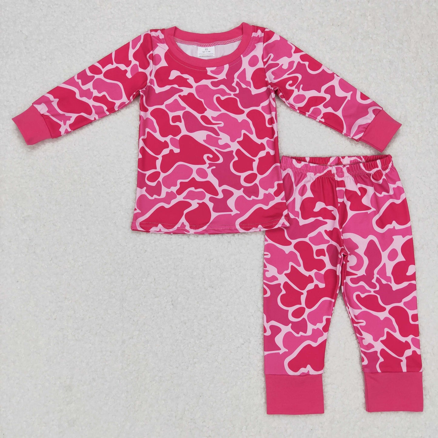 Girls Camo Pink Pajamas