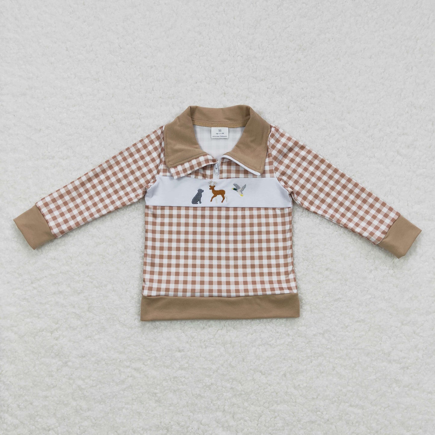 BT0345 Boys Hunting Pullover Embroidery