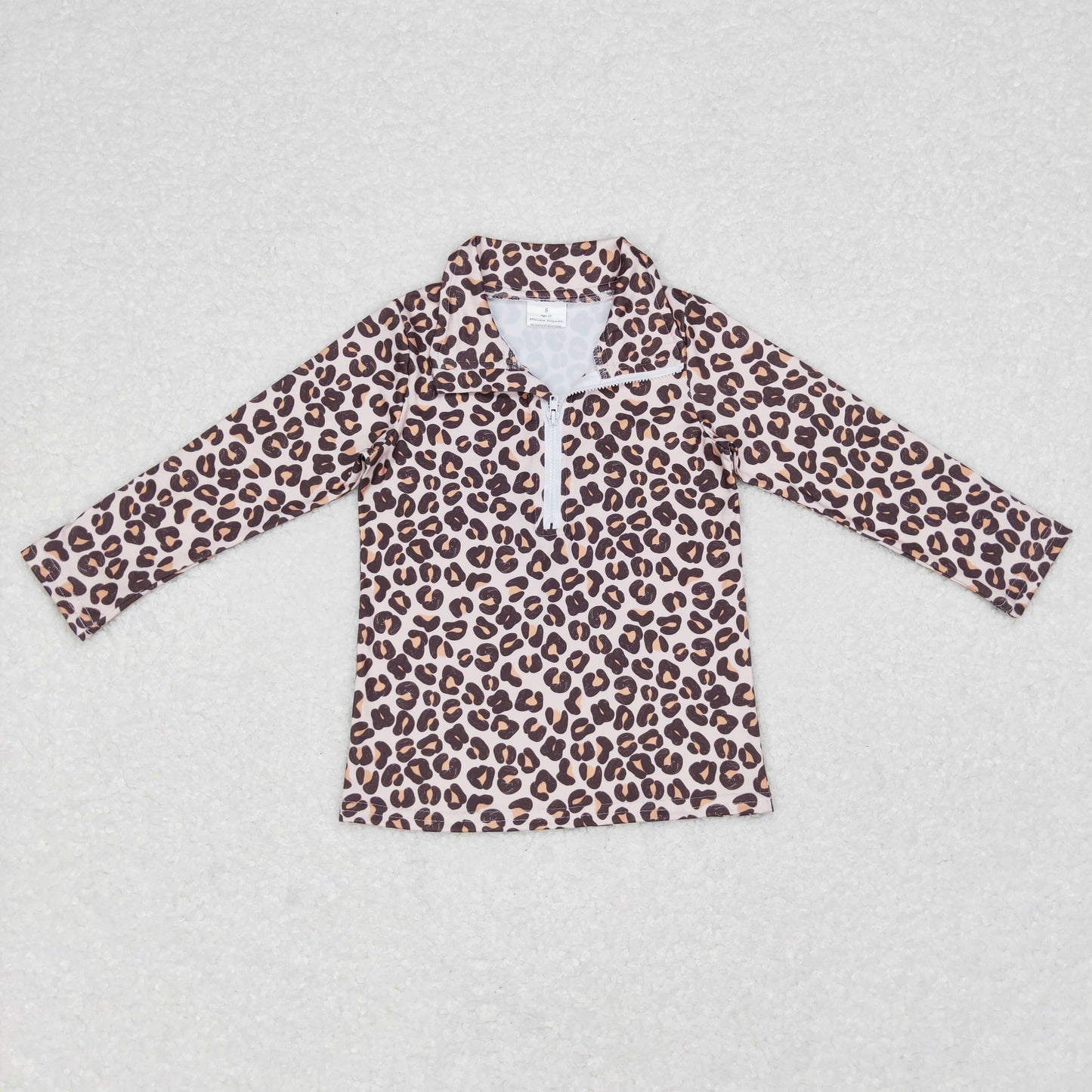 Girls Leopard Pullover