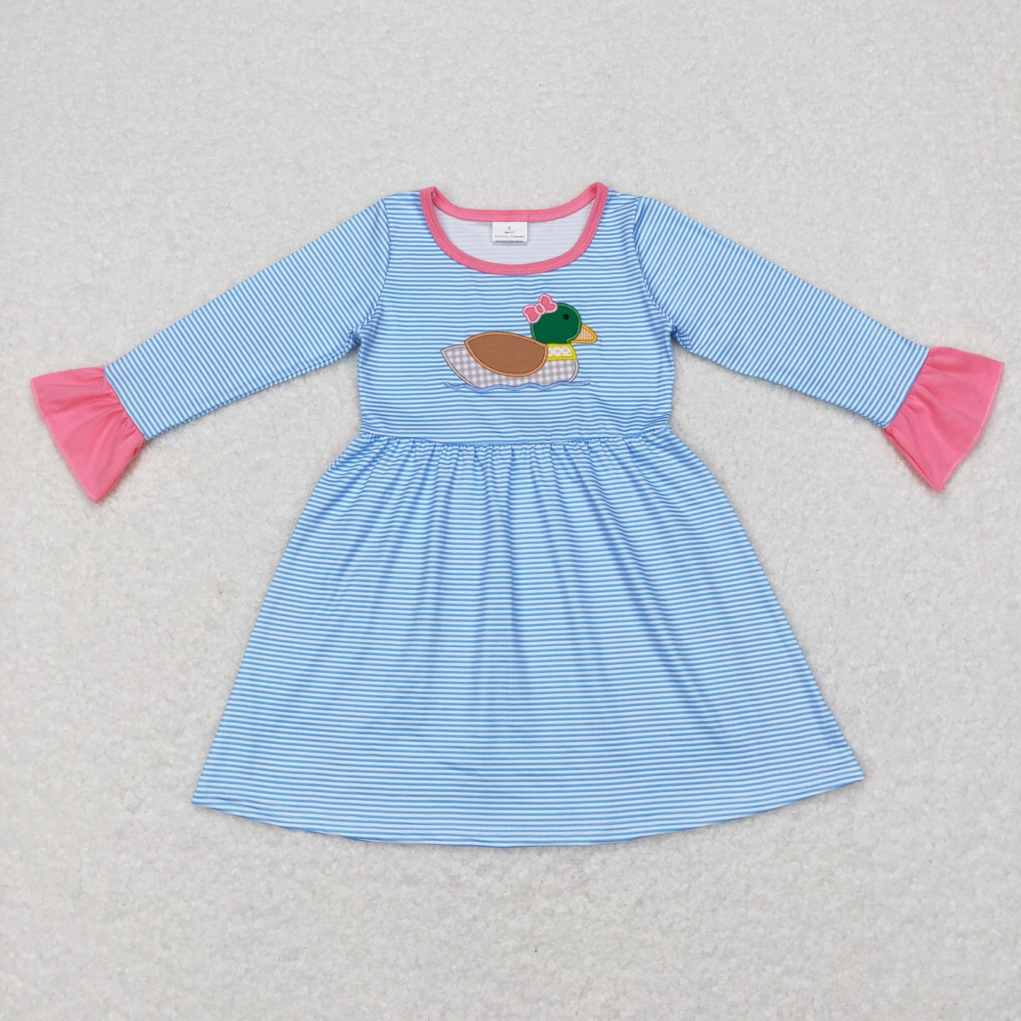 Girls Embroidery Duck Dress