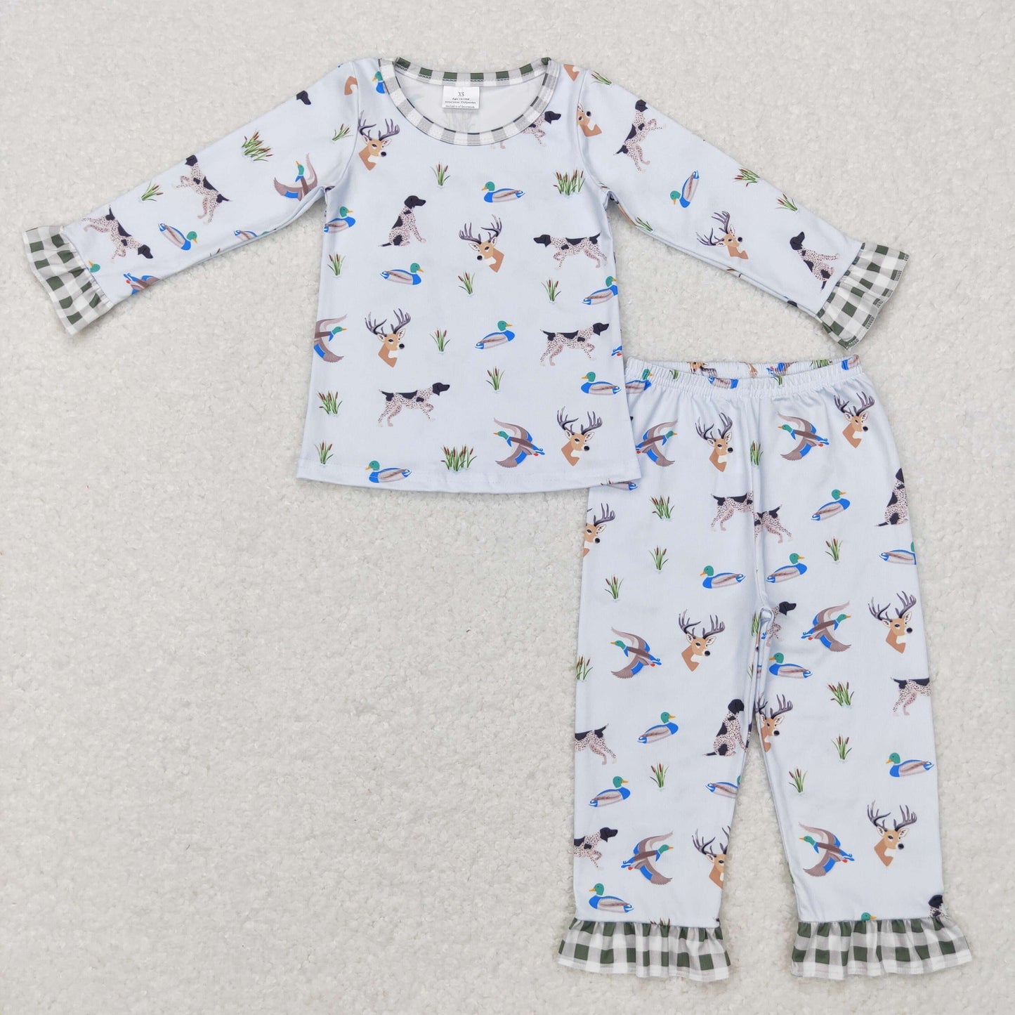 Girls Duck Dog Deer Pajamas