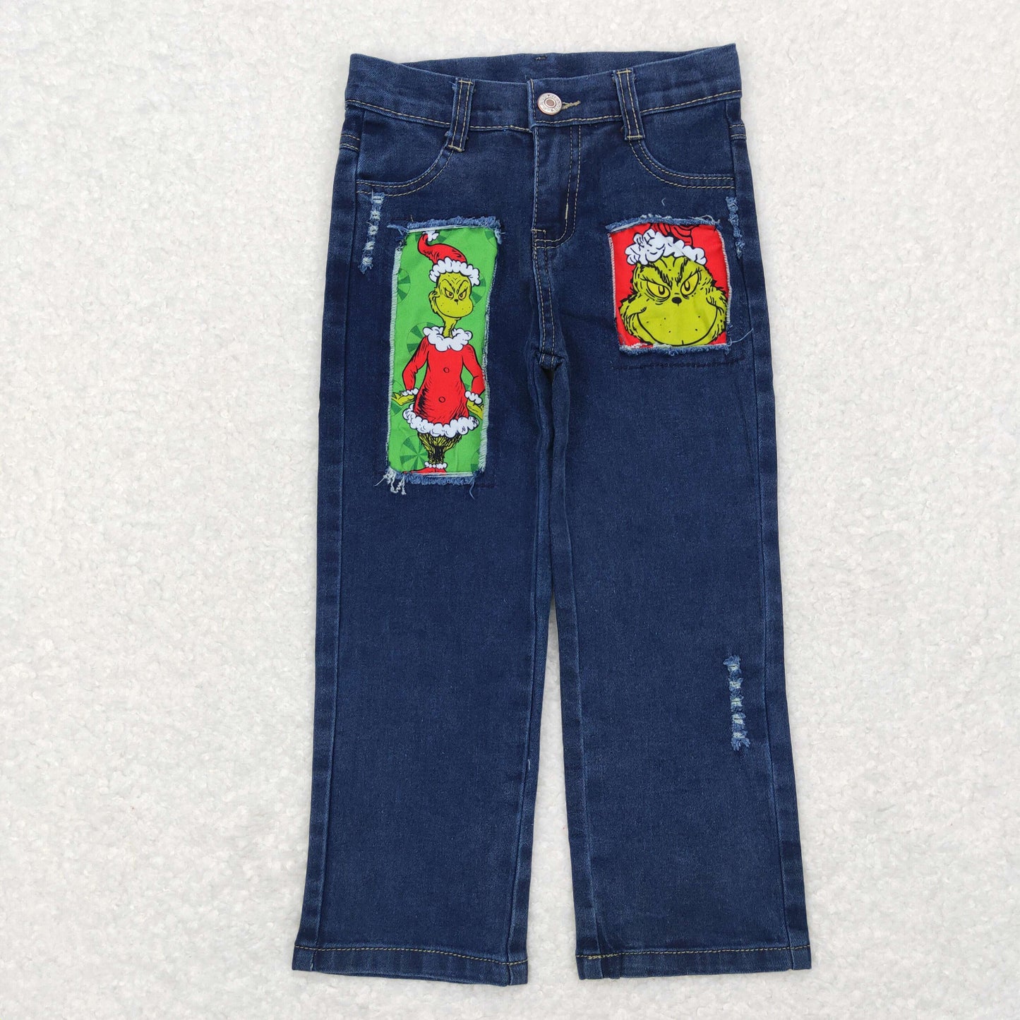 P0207 Boys Christmas Blue Jeans