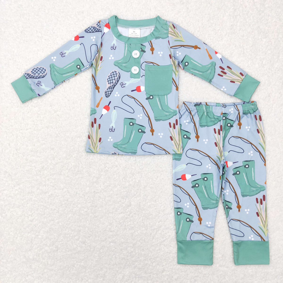 Boys Fishing Pajamas ZHOHAO03