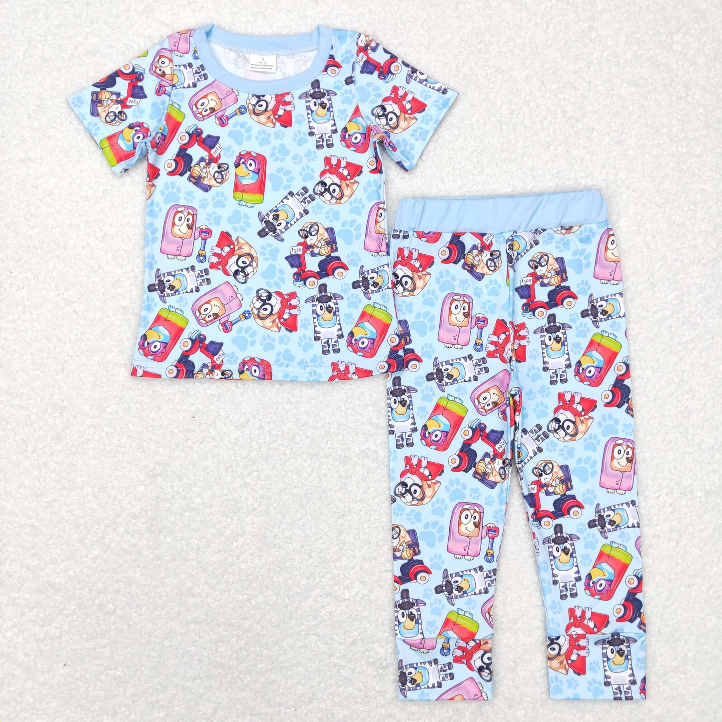 BSPO0249 Boys Cartoon Dogs Pajamas