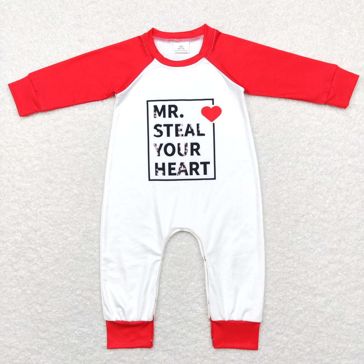 Baby Boys Valentine Heart Rompers ZHOHAO03