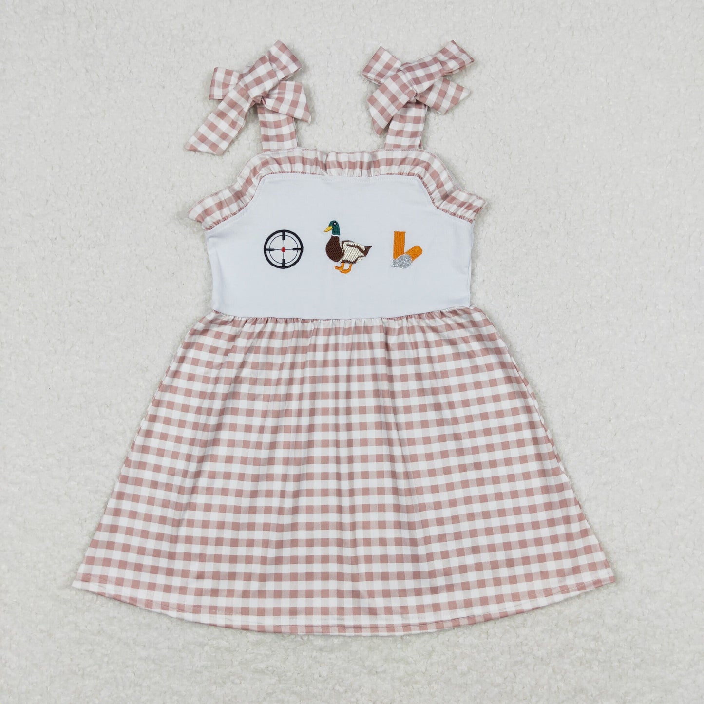 GSD0817 Girls Duck Dress Embroidery