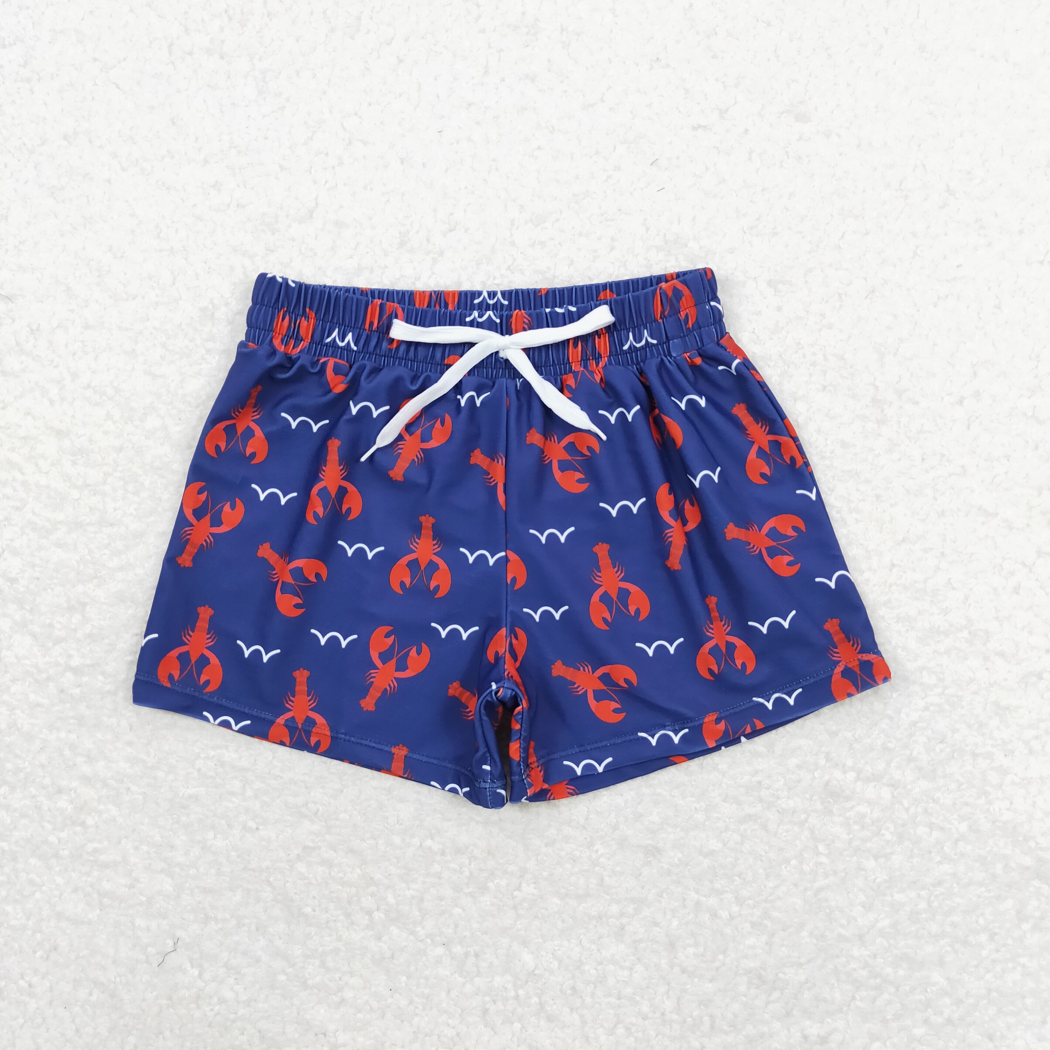 Properly Tied Boys Swim Trunks - New Red Crawfish Season