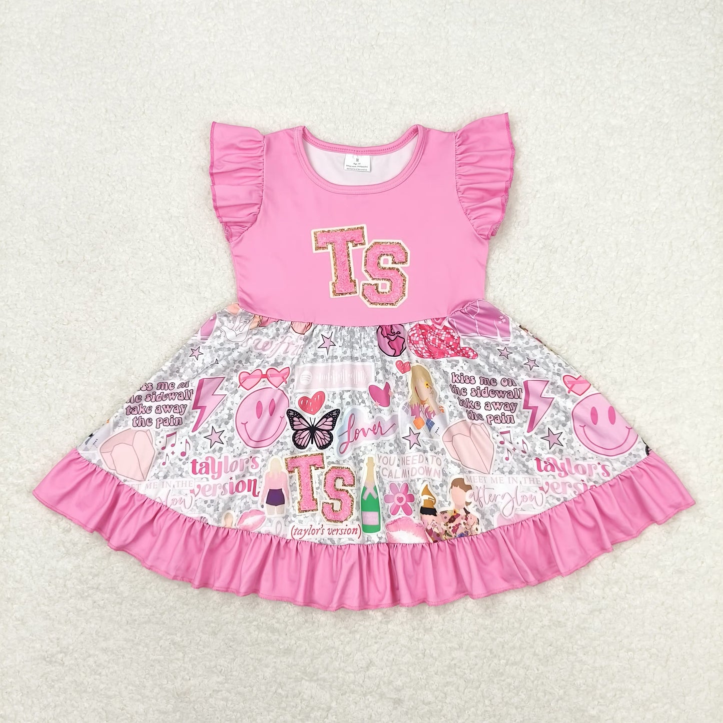 GSD0932 Girls Pink Singer Dress