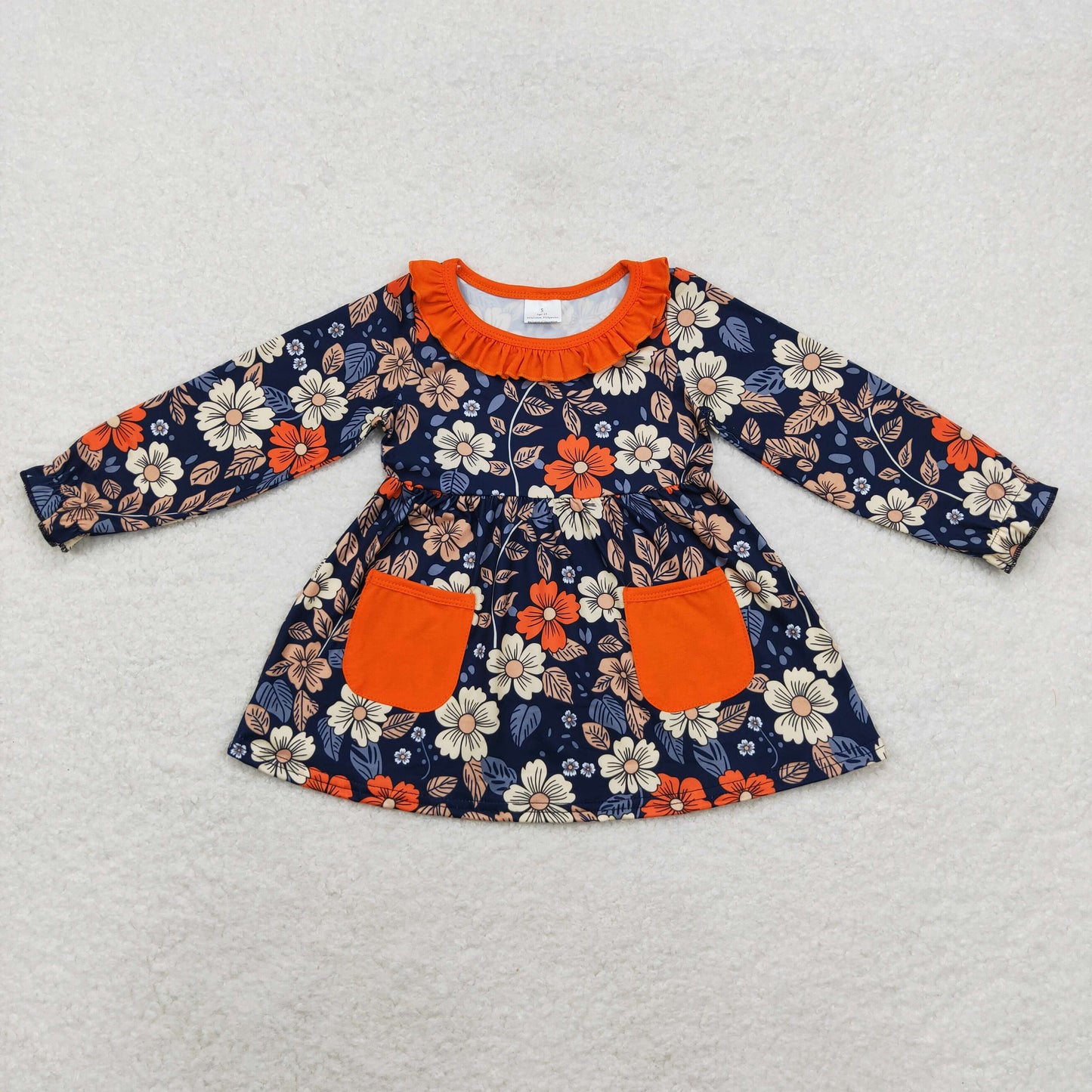 GT0691 Girls floral Tunic long sleeves clothing