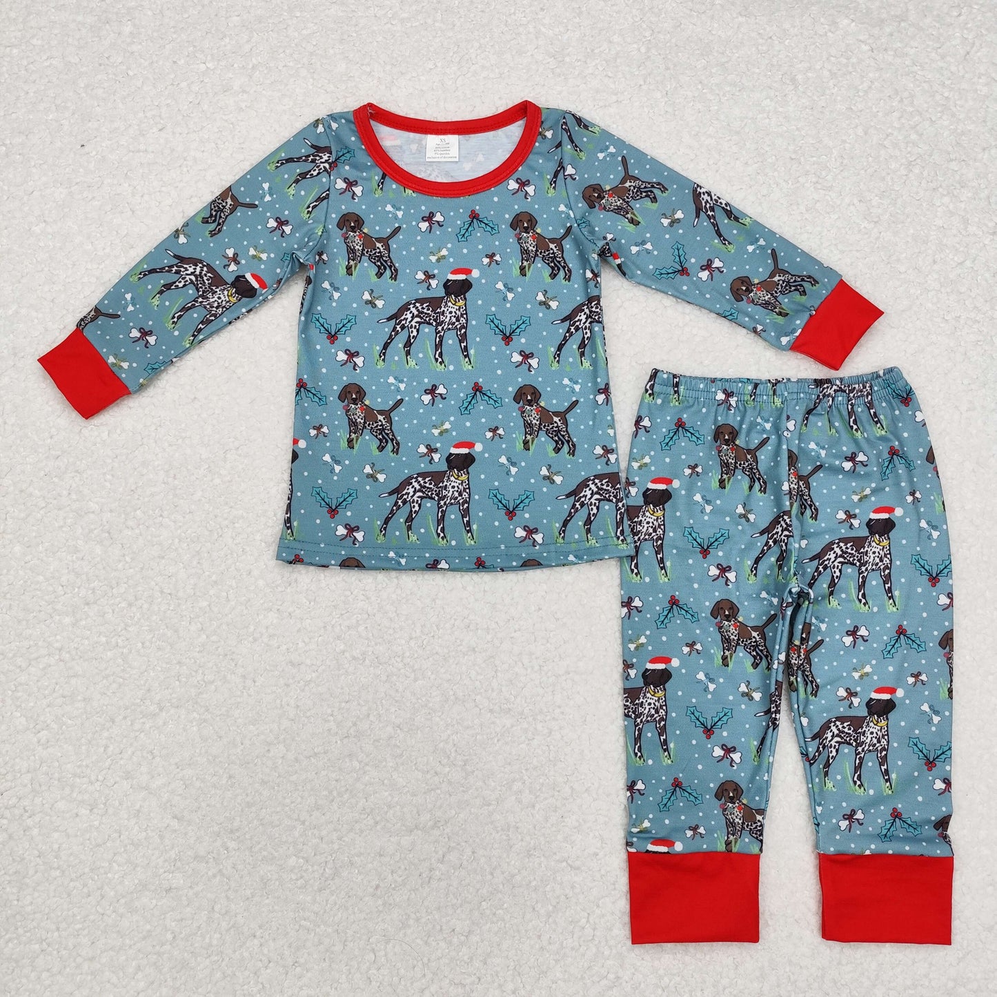 BLP0850 baby Boys Christmas dog pajamas