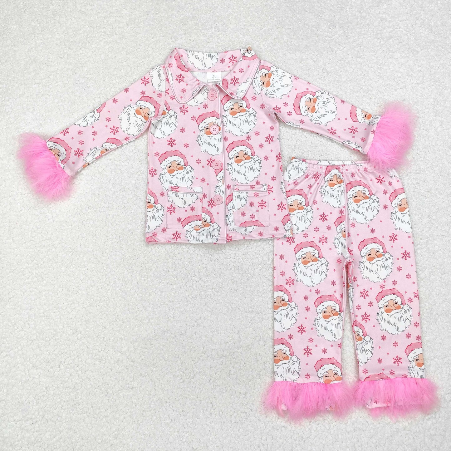 GLP1900 baby girls long sleeves Christmas pajamas