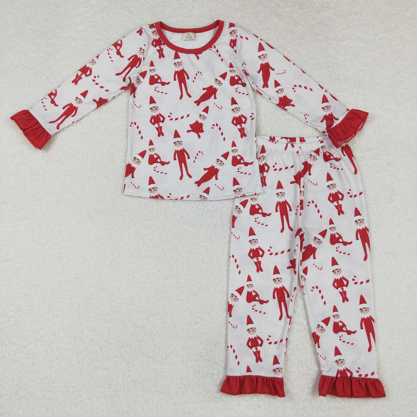 GLP1866 baby girls long sleeves Christmas pajamas