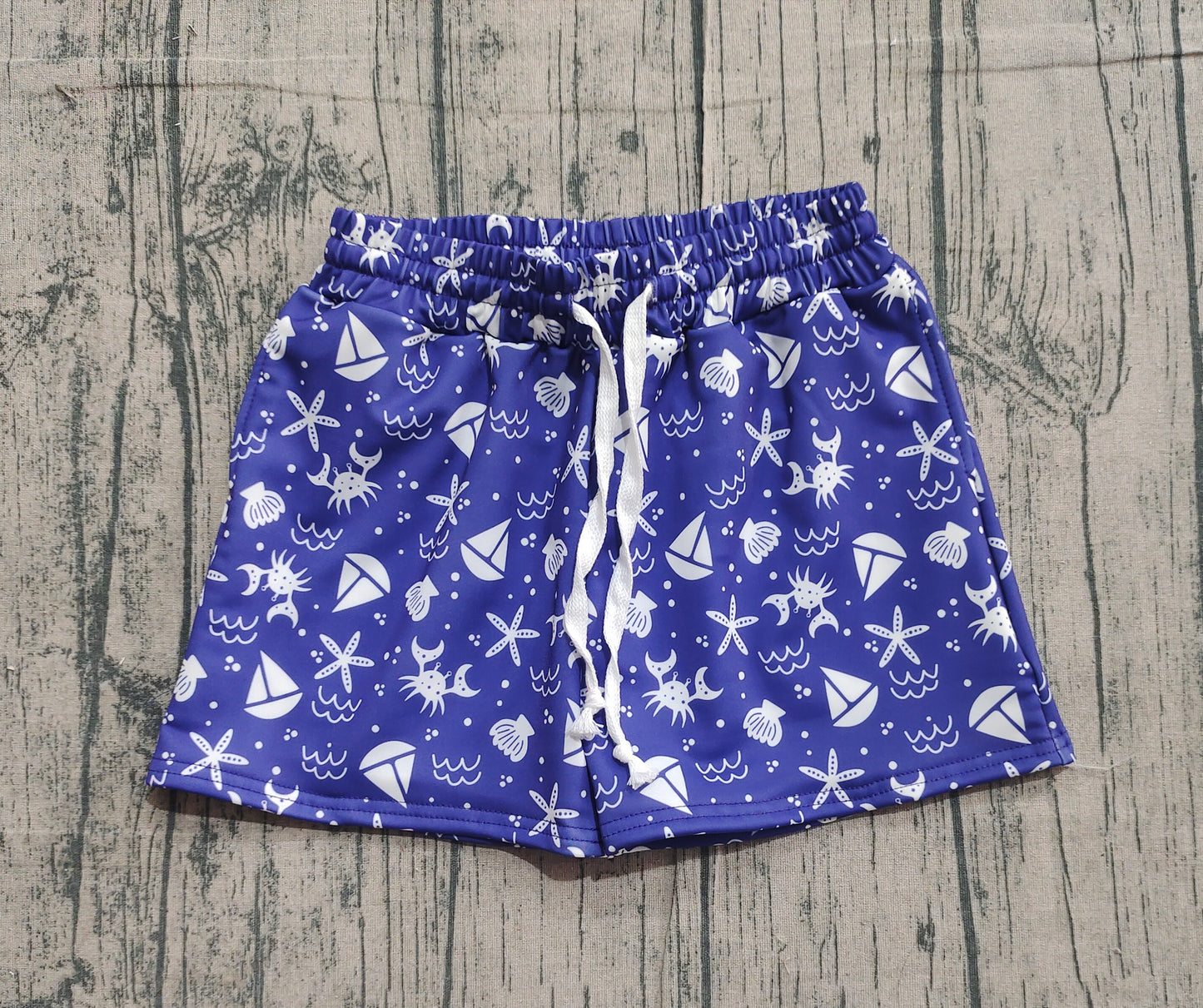 Pre-order S0587 boys sea navy trunk
