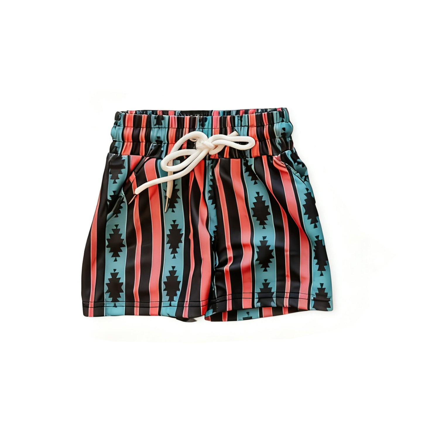 10.14 Pre-order S0622 boys colorful stripe Swim trunks