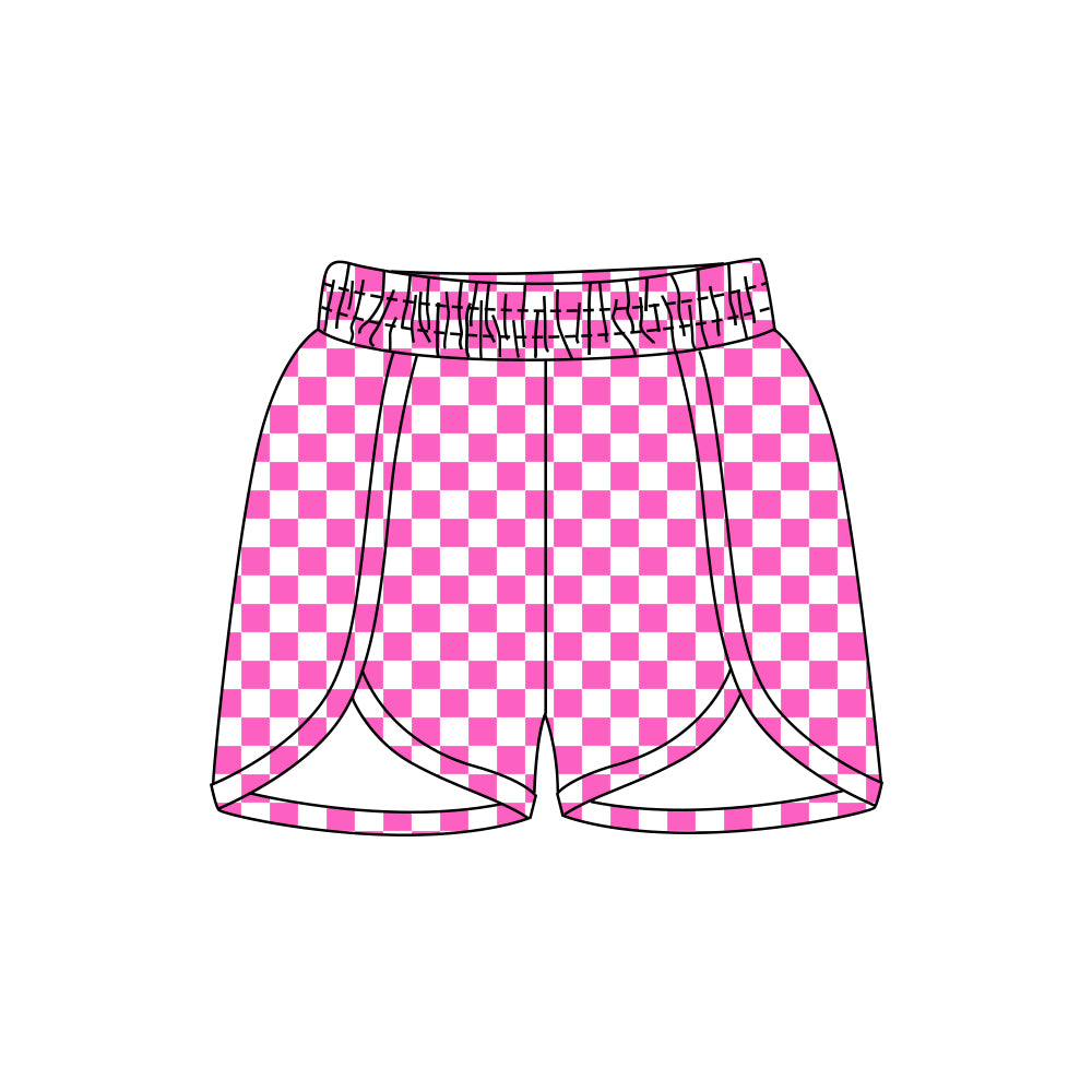 Pre-order Adult rose plaid Shorts(Deadline Jan.8)