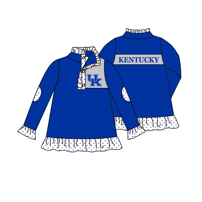 MOQ 3 Custom design Girls team KENTUCKY Pullover team clothing