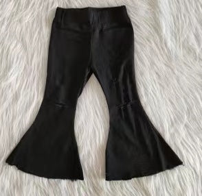Jeans Bell Bottom Pants Black