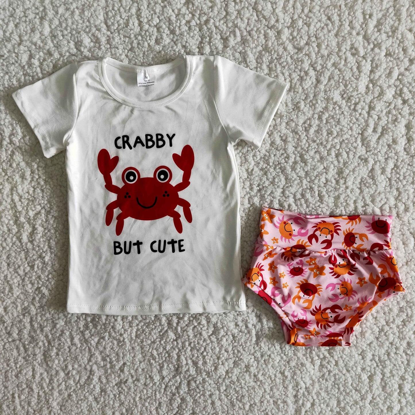 1.99 B9-24 Girls Crab But Cute Bummies