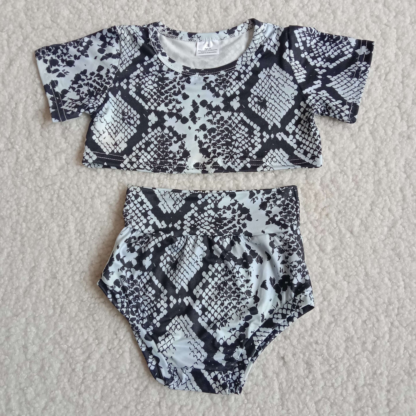 Girls Snake Skin Bummies