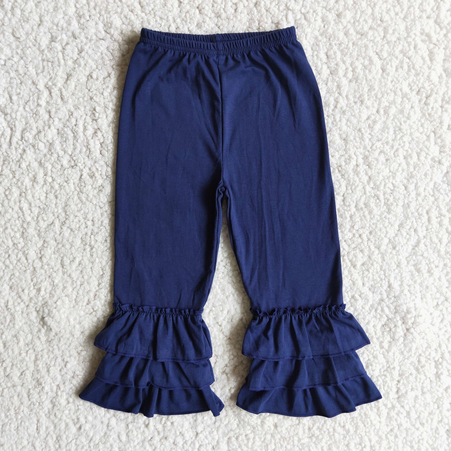 Girls Ruffled Pants Blue