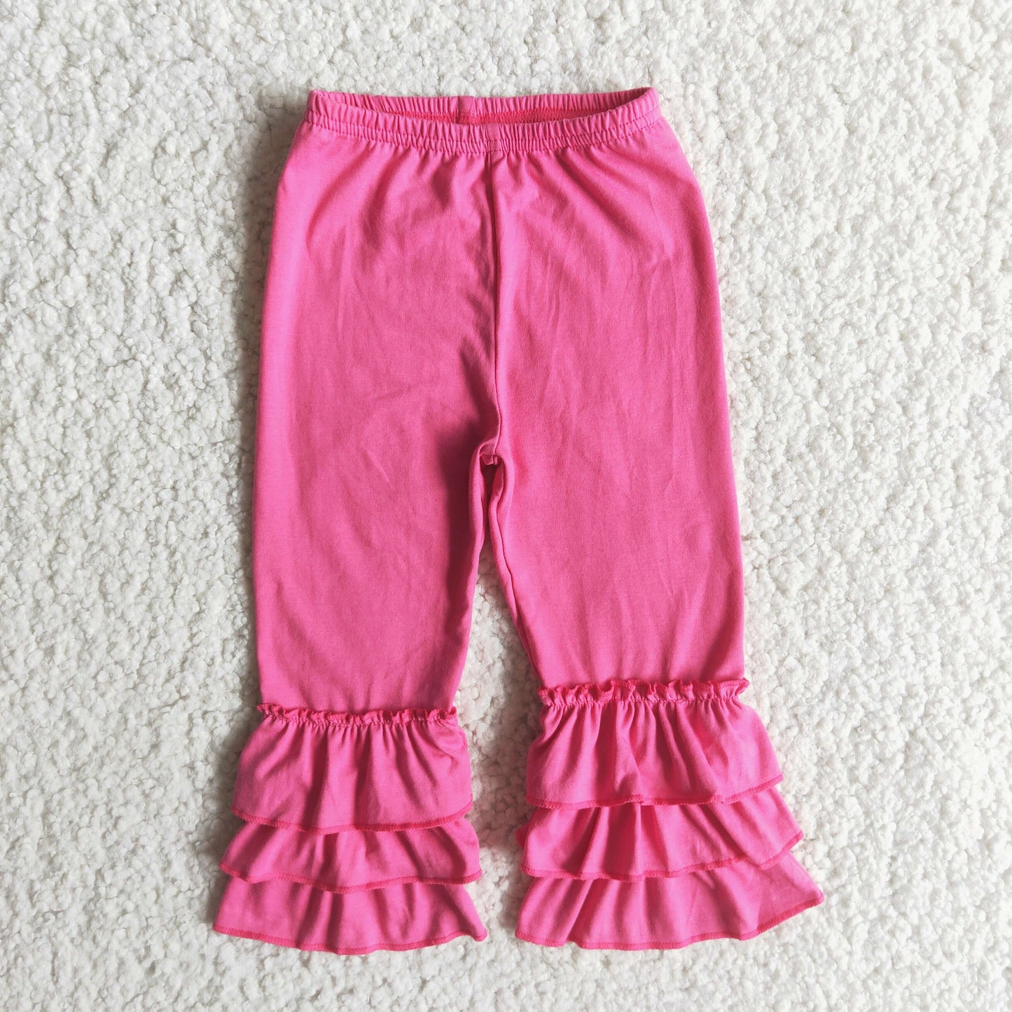 Girls Ruffled Pants Pink
