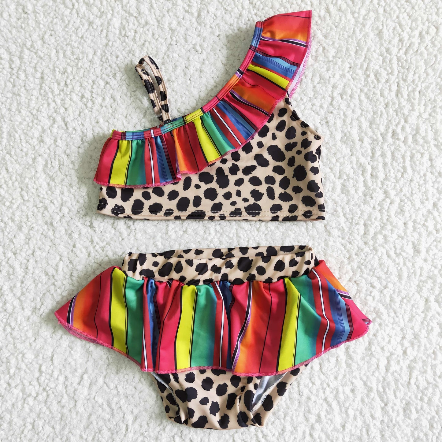Girls Leopard Bathing Suit 2pcs