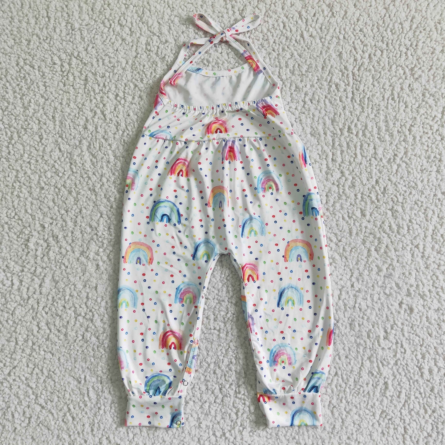 Girls Rainbow Summer Jumpsuit