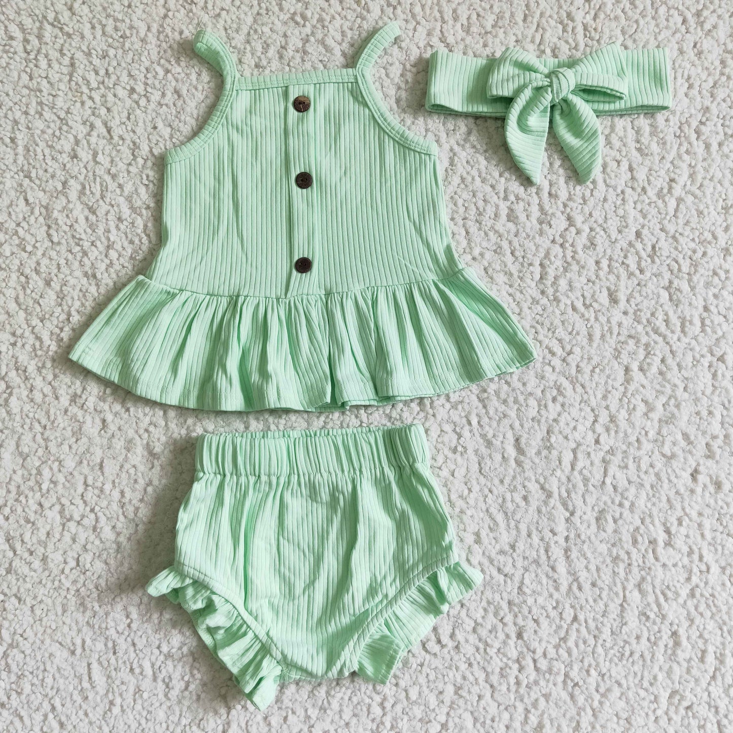 Girls Green Bummies set