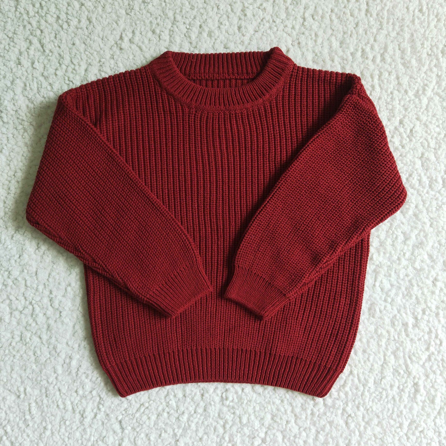 Girls Boys GT0035 Dark Red Sweater