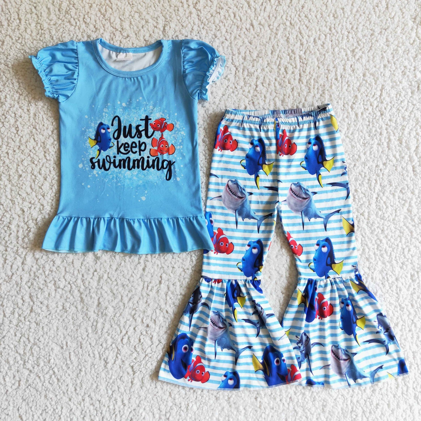 GSPO0147 Girls Fish Just Keep Swimming Outfits
