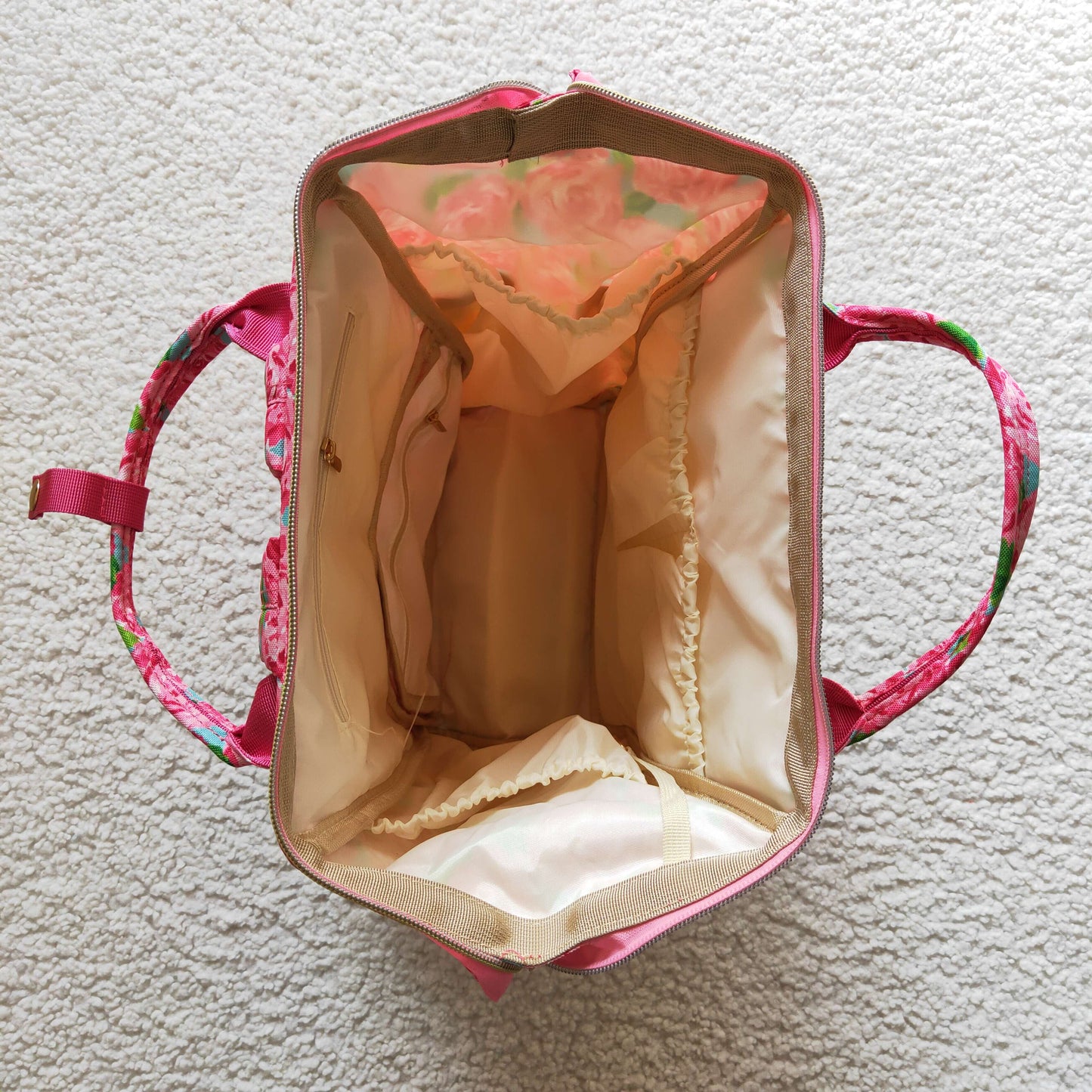 Floral Diaper Bag 15.75x10.24 inches