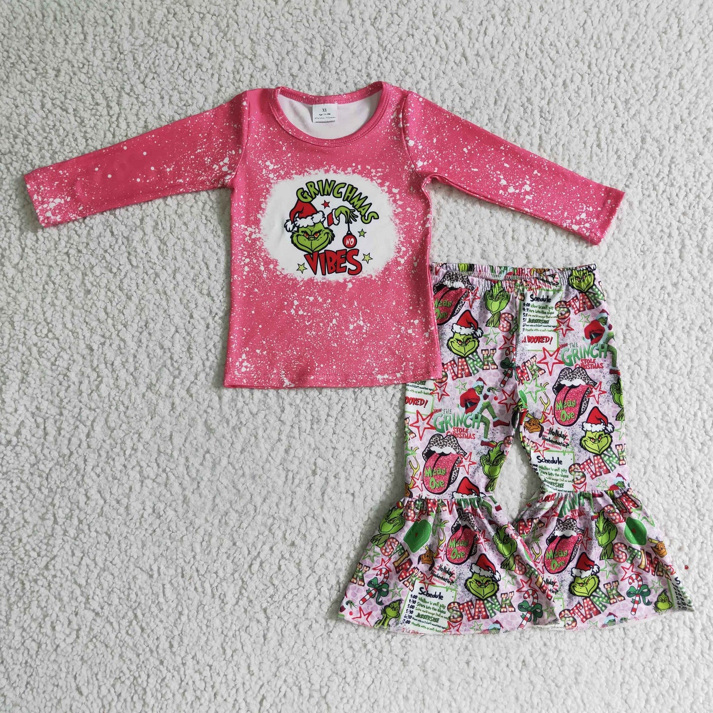 5.5 GLP0283 Girls Christmas Pink Outfits
