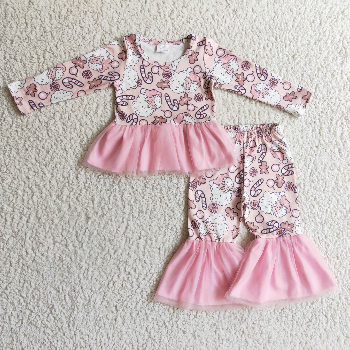 Girls Christmas Pink Tulle Outfits
