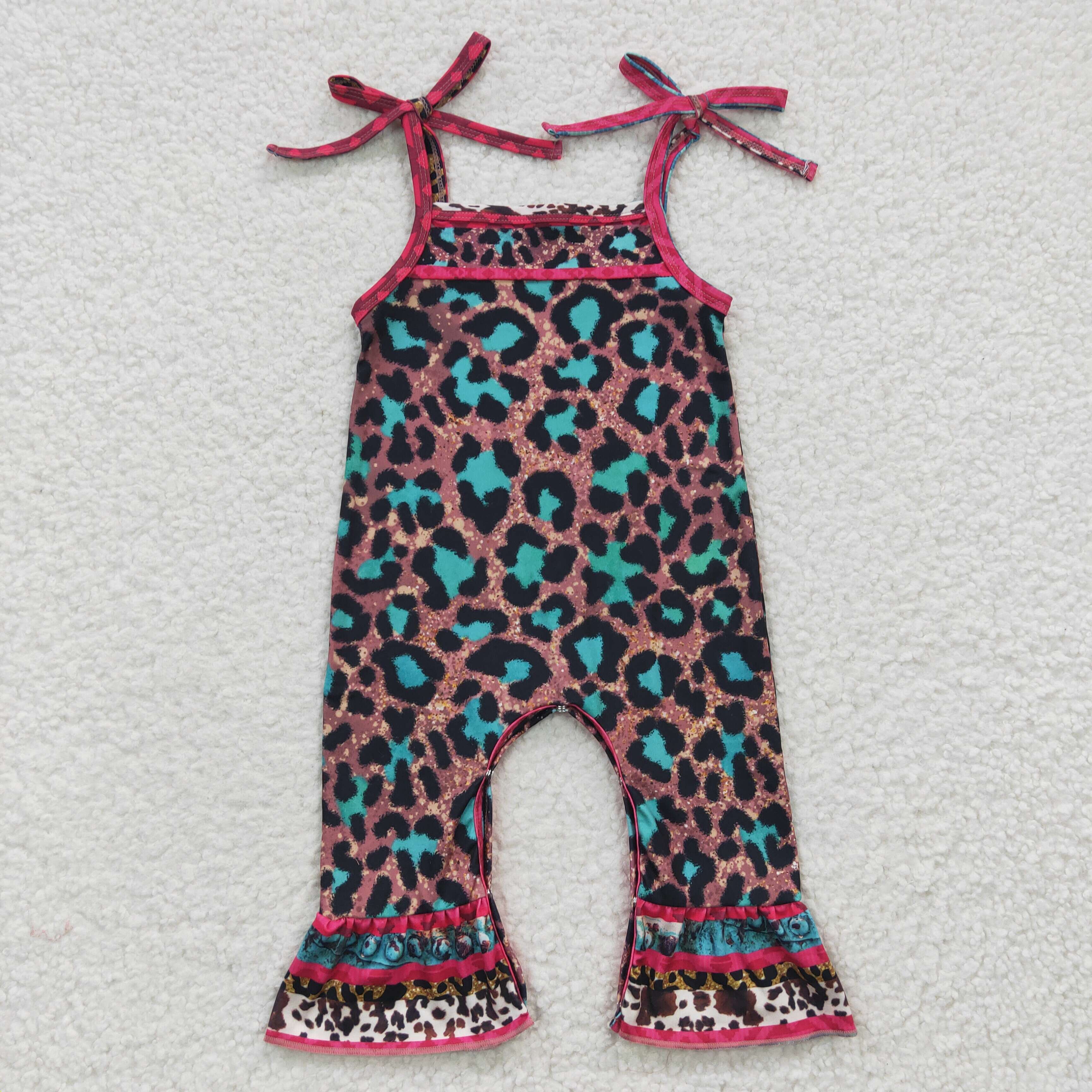 Leigh Romper in Leopard (Keiki)