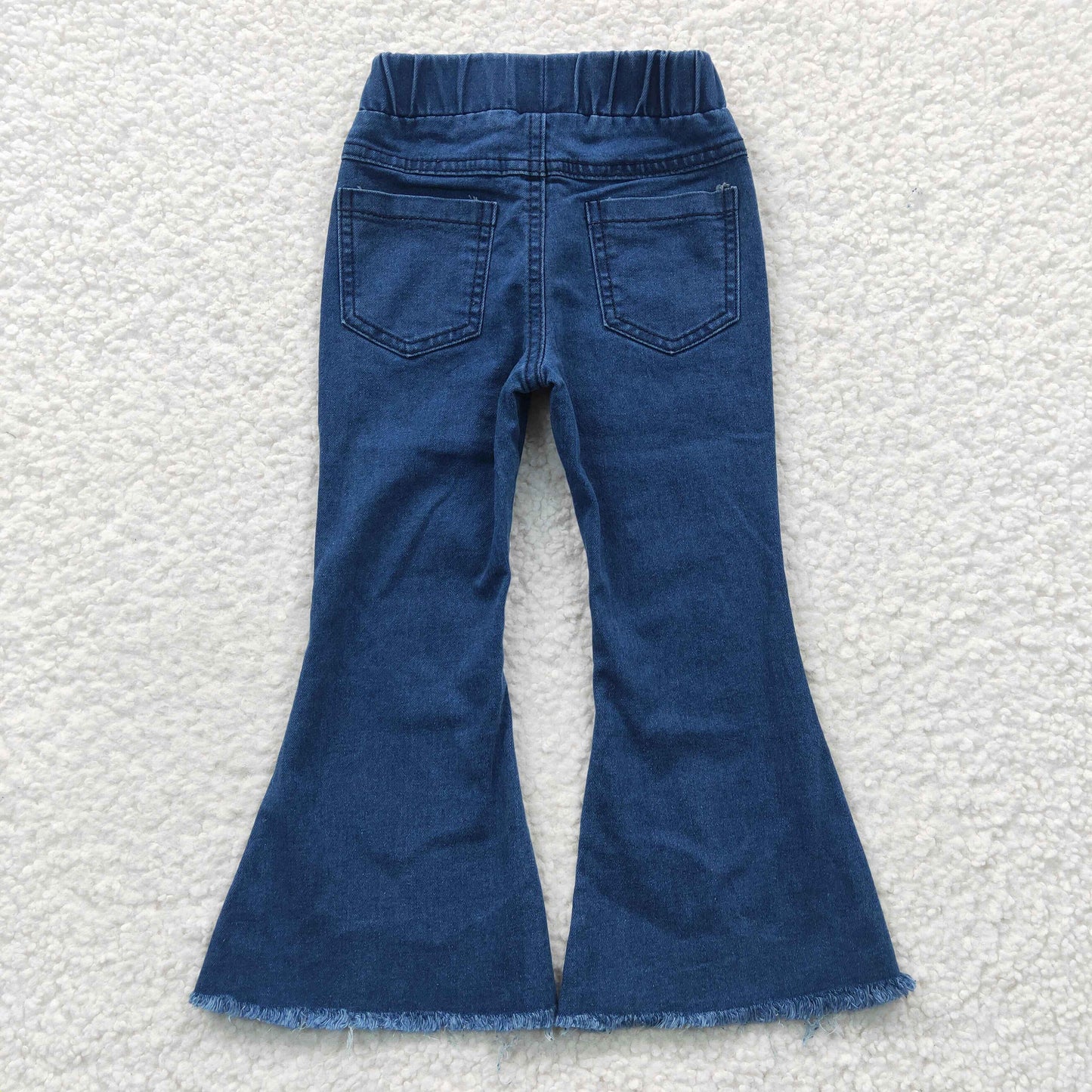 P0070 Girls Blue Jeans Bell Bottom Pants