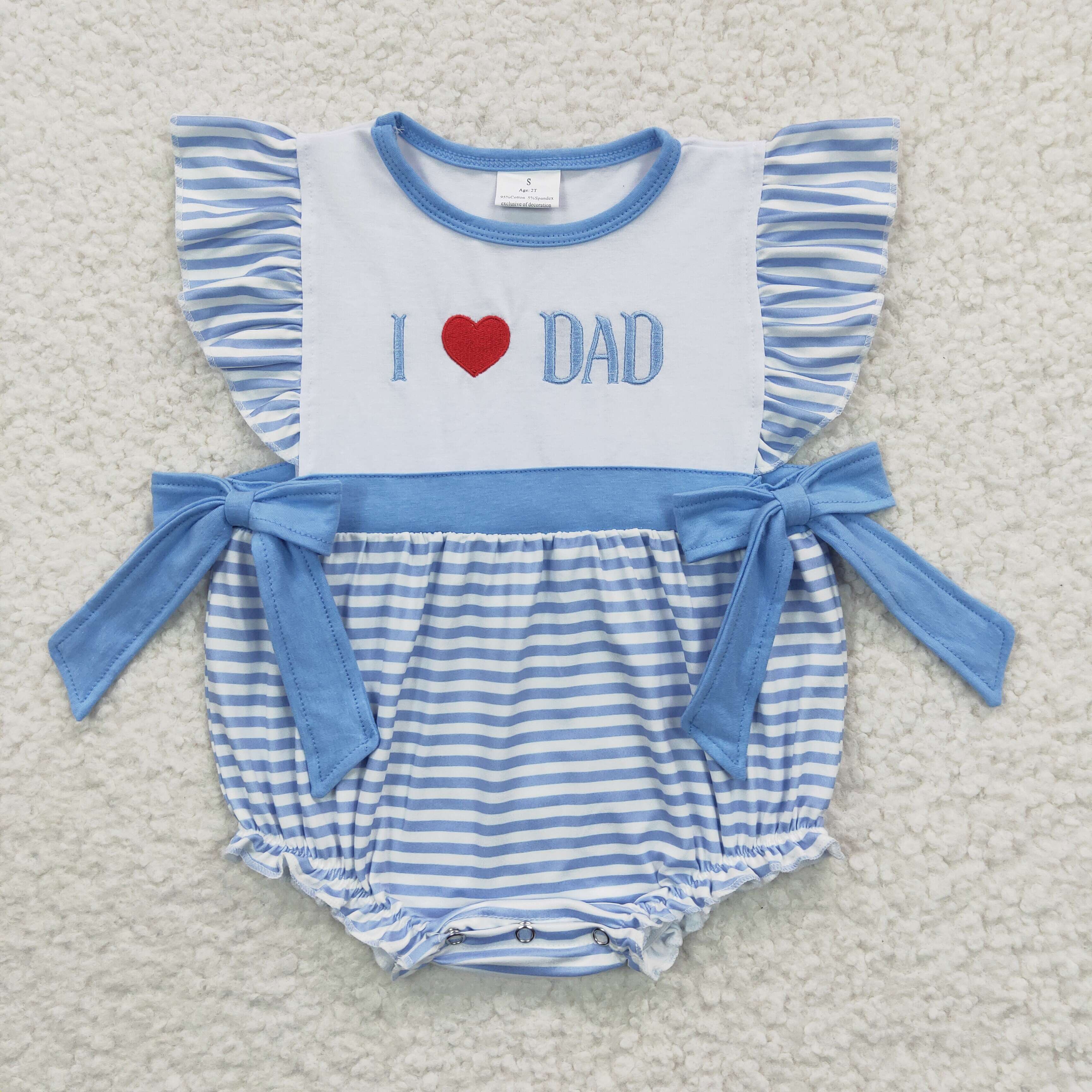 Love Mom And Dad Yellow Baby Romper main image 1