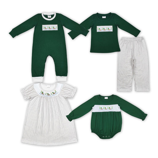 Matching Baby girls boys duck outfits embroidery clothing