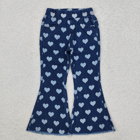 P0333 Girls Valentine Heart Jeans