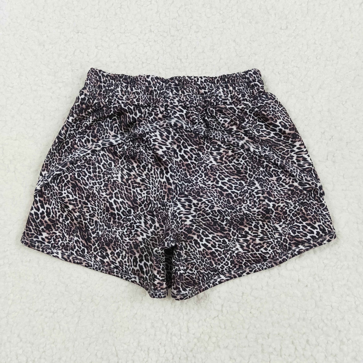 SS0480 baby leopard shorts yoga
