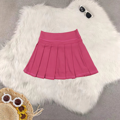 Matching RTS Sibling baby girls clothes yoga solid color summer shorts skirts