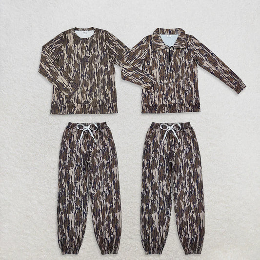 Matching Adult women camo Long Sleeves camo outfits yoga