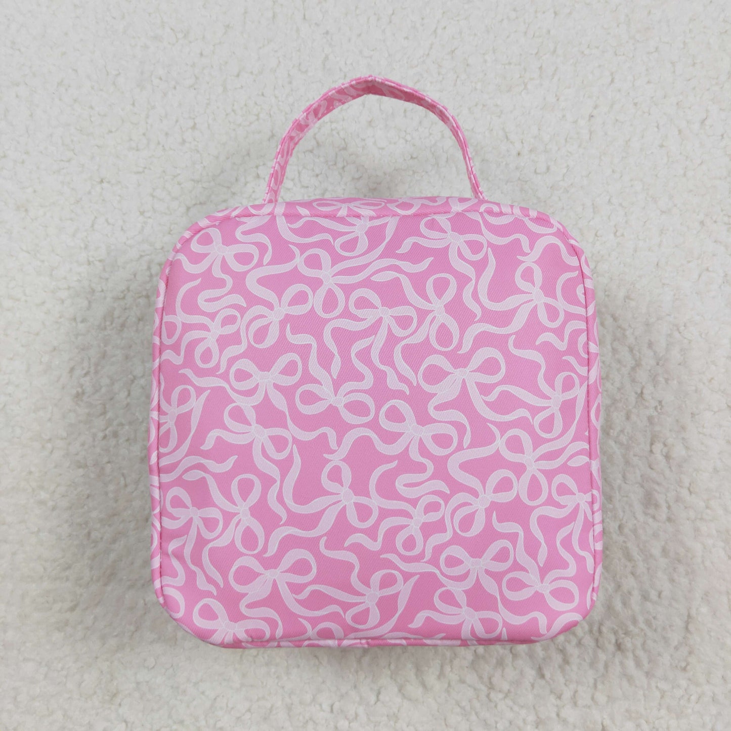 BA0310 baby pink bow floral Lunch Box