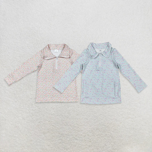 Matching Baby girls  zip-up long-sleeved top pullover yoga