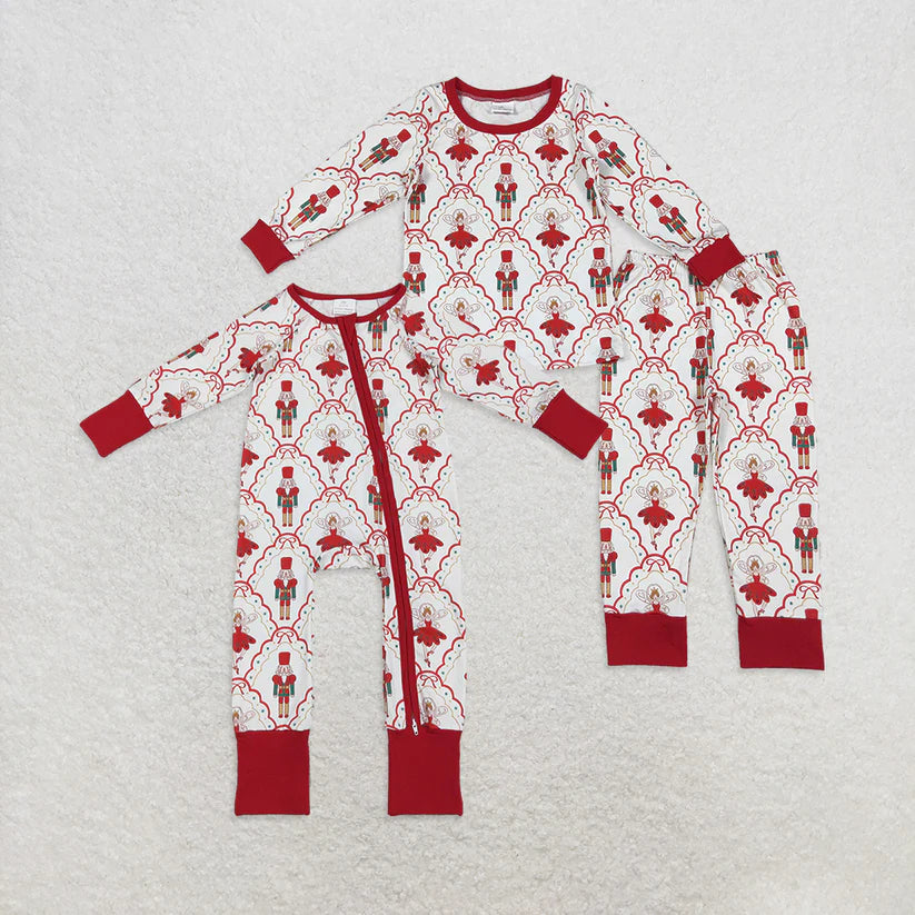 Matching Baby girls Christmas Soldier romper & pajamas clothing